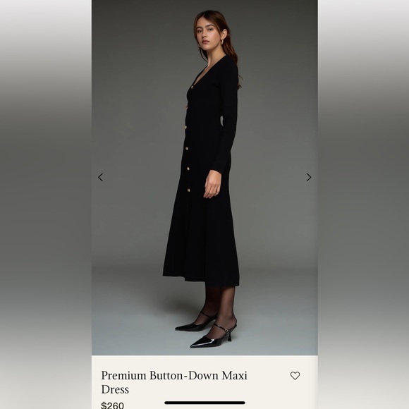 Premium Button-Down knit Dress - Picture 4 of 8